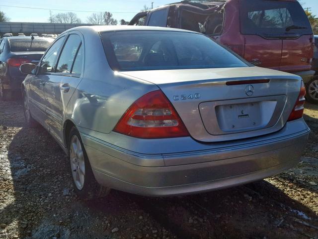 WDBRF61JX3E013697 - 2003 MERCEDES-BENZ C 240 SILVER photo 3