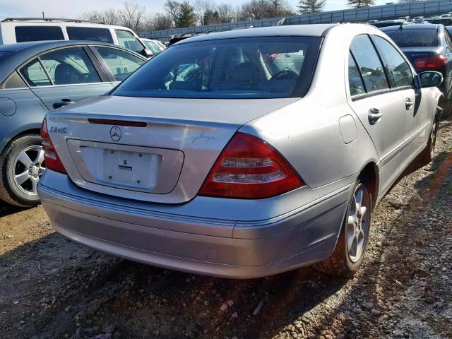 WDBRF61JX3E013697 - 2003 MERCEDES-BENZ C 240 SILVER photo 4