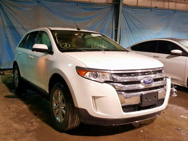 2FMDK4KC7DBC38194 - 2013 FORD EDGE LIMIT WHITE photo 1