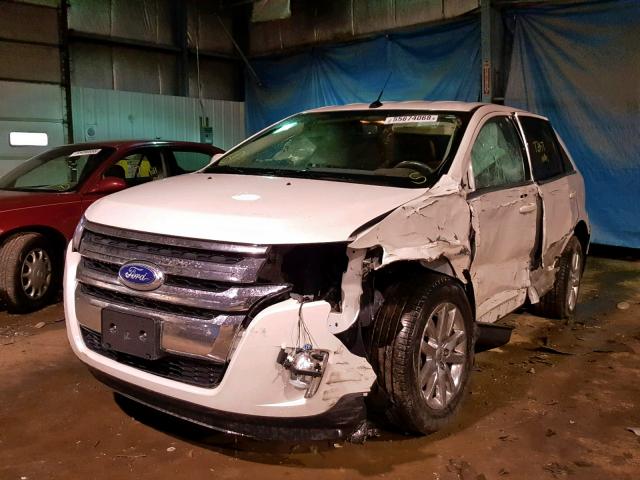 2FMDK4KC7DBC38194 - 2013 FORD EDGE LIMIT WHITE photo 2