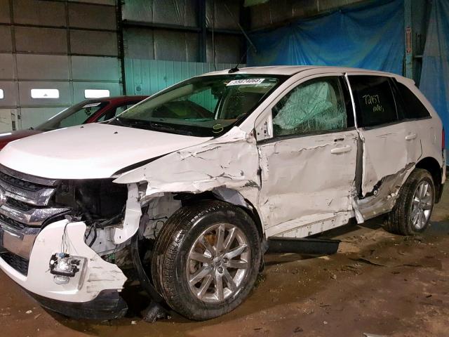 2FMDK4KC7DBC38194 - 2013 FORD EDGE LIMIT WHITE photo 9