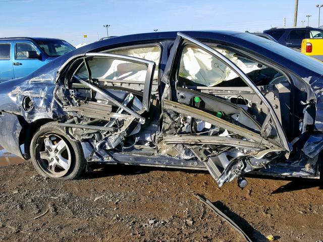 1G1ZA5E07AF283059 - 2010 CHEVROLET MALIBU LS BLUE photo 9