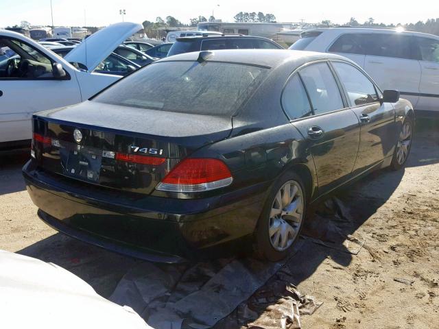 WBAGL63555DP75259 - 2005 BMW 745 I BLACK photo 4