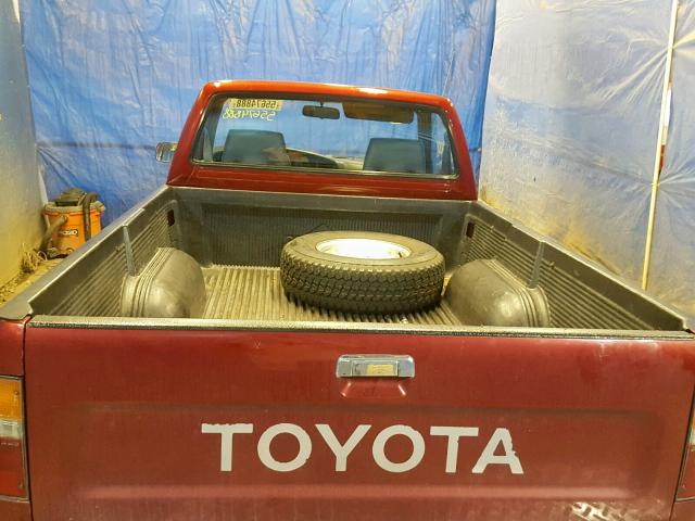 JT4RN01P3L7034658 - 1990 TOYOTA PICKUP 1/2 RED photo 6