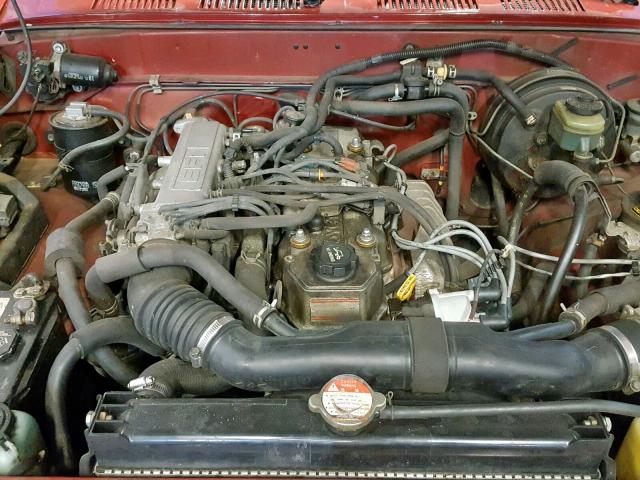 JT4RN01P3L7034658 - 1990 TOYOTA PICKUP 1/2 RED photo 7