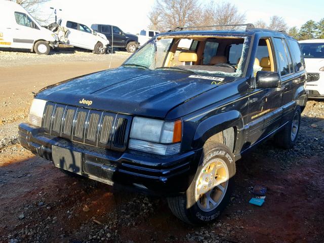 1J4FX78S3VC545064 - 1997 JEEP GRAND CHER BLACK photo 2