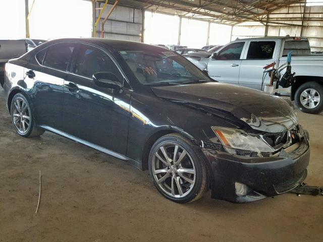 JTHBK262472029375 - 2007 LEXUS IS 250 BLACK photo 1