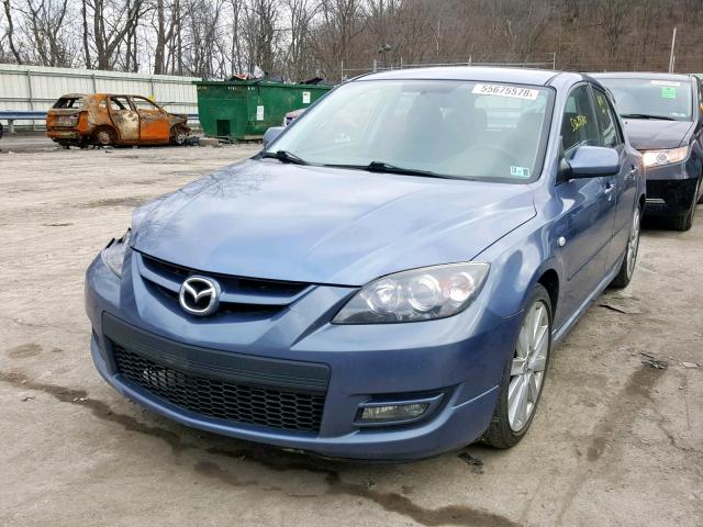 JM1BK34L471684323 - 2007 MAZDA SPEED 3 BLUE photo 2