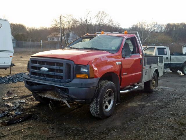 1FTWF31P47EA13580 - 2007 FORD F350 SRW S RED photo 2