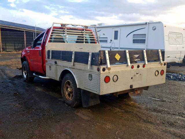 1FTWF31P47EA13580 - 2007 FORD F350 SRW S RED photo 3