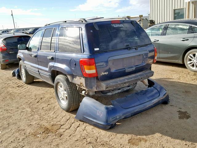 1J4GX48S52C271378 - 2002 JEEP GRAND CHER BLUE photo 3