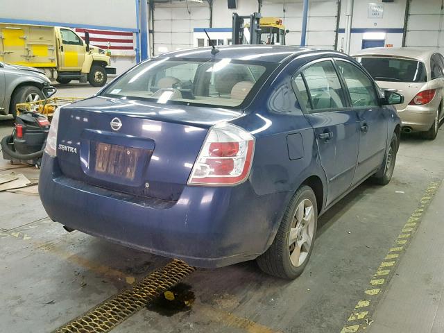 3N1AB61E68L672724 - 2008 NISSAN SENTRA 2.0 BLUE photo 4