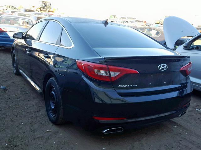 5NPE34AF9FH236102 - 2015 HYUNDAI SONATA SPO BLACK photo 3