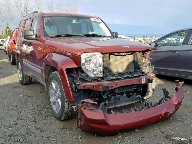 1J8GN58K78W156623 - 2008 JEEP LIBERTY LI RED photo 1