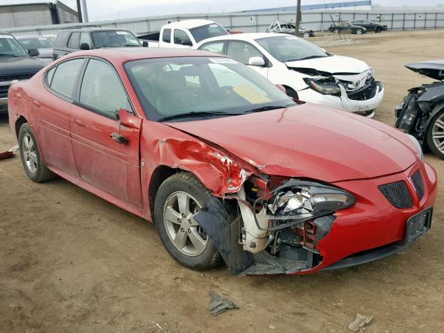 2G2WP552181186780 - 2008 PONTIAC GRAND PRIX RED photo 1