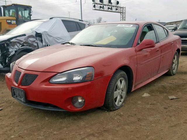2G2WP552181186780 - 2008 PONTIAC GRAND PRIX RED photo 2