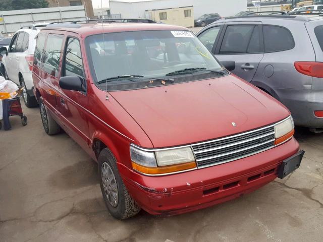 2P4GH4538RR653711 - 1994 PLYMOUTH VOYAGER SE RED photo 1