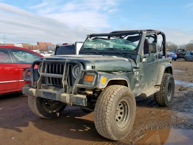 1J4FA39S92P716669 - 2002 JEEP WRANGLER / GREEN photo 2