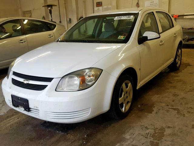 1G1AT58H197159691 - 2009 CHEVROLET COBALT LT WHITE photo 2