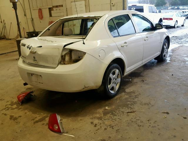 1G1AT58H197159691 - 2009 CHEVROLET COBALT LT WHITE photo 4