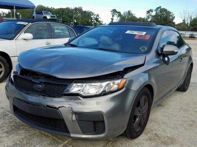 KNAFU6A24A5263465 - 2010 KIA FORTE EX SILVER photo 2