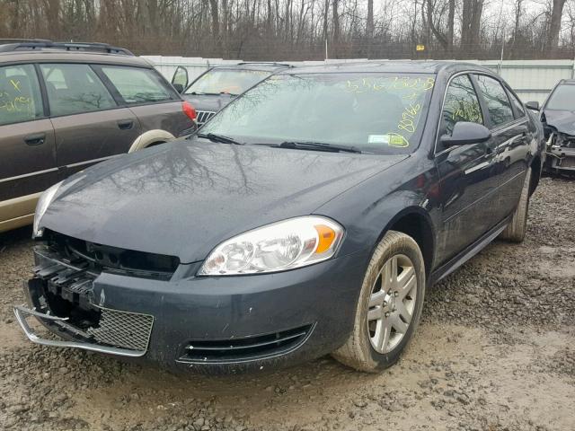 2G1WB5E31E1123265 - 2014 CHEVROLET IMPALA LIM BLUE photo 2