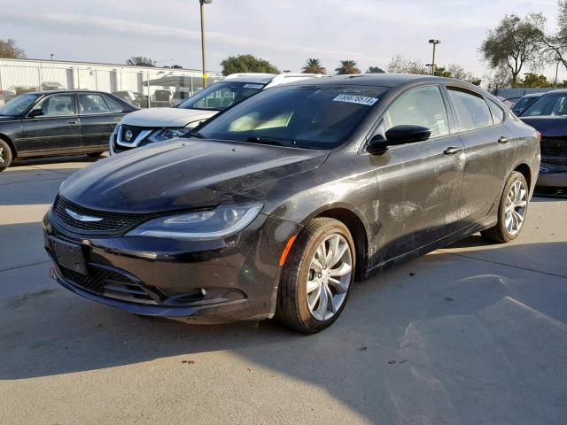 1C3CCCBG6GN108012 - 2016 CHRYSLER 200 S BLACK photo 2