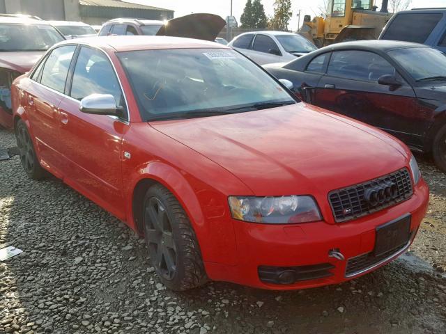 WAUPL58E55A125903 - 2005 AUDI S4 RED photo 1