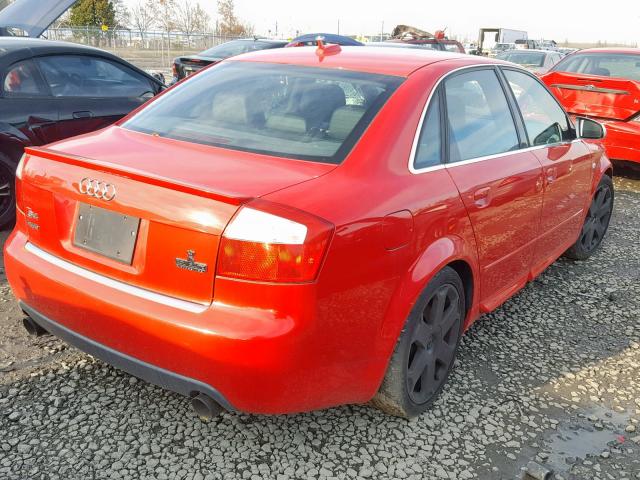 WAUPL58E55A125903 - 2005 AUDI S4 RED photo 4