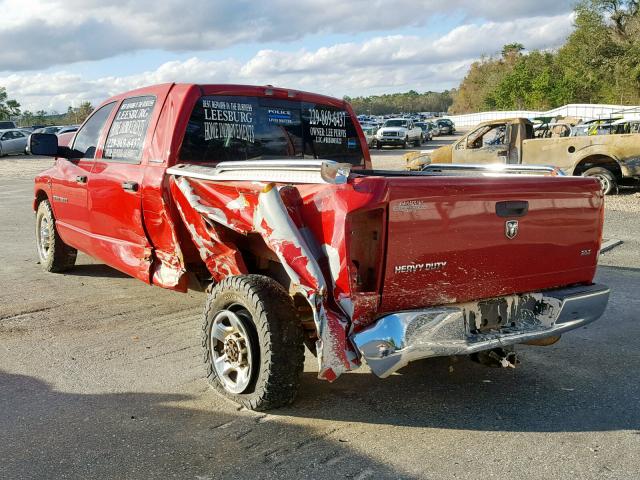 3D7KR29CX6G279670 - 2006 DODGE RAM 2500 RED photo 3