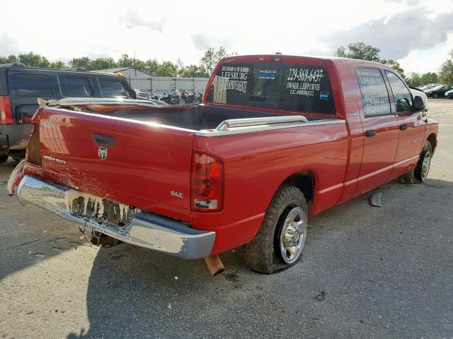 3D7KR29CX6G279670 - 2006 DODGE RAM 2500 RED photo 4