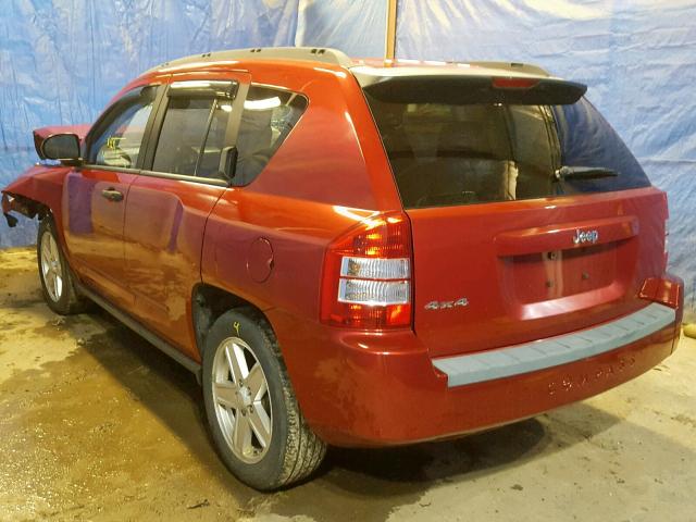 1J8FF47W18D734797 - 2008 JEEP COMPASS SP RED photo 3