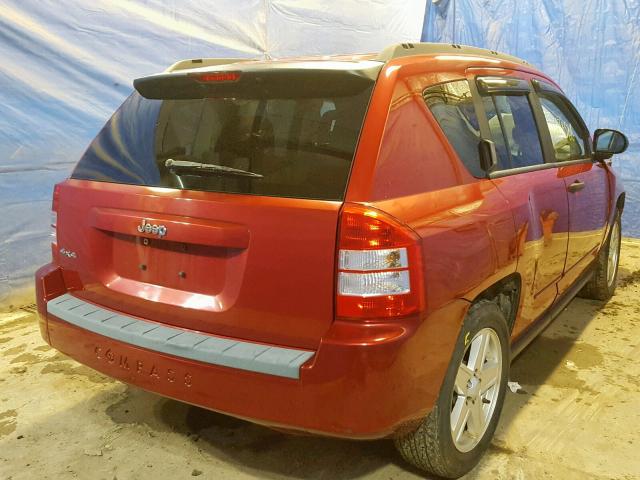 1J8FF47W18D734797 - 2008 JEEP COMPASS SP RED photo 4
