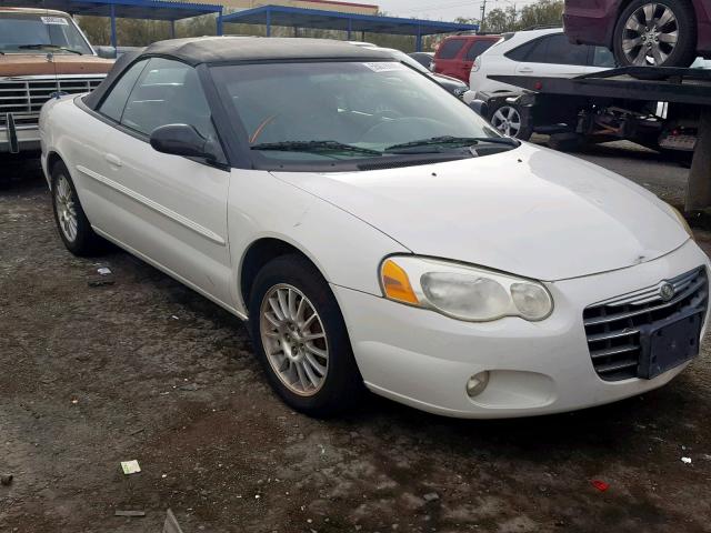 1C3EL55R54N254785 - 2004 CHRYSLER SEBRING LX WHITE photo 1