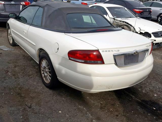 1C3EL55R54N254785 - 2004 CHRYSLER SEBRING LX WHITE photo 3