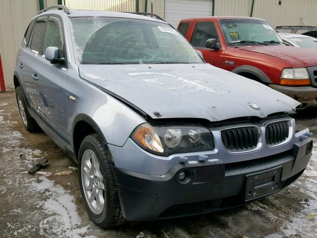 WBXPA73405WC49427 - 2005 BMW X3 2.5I BLUE photo 1