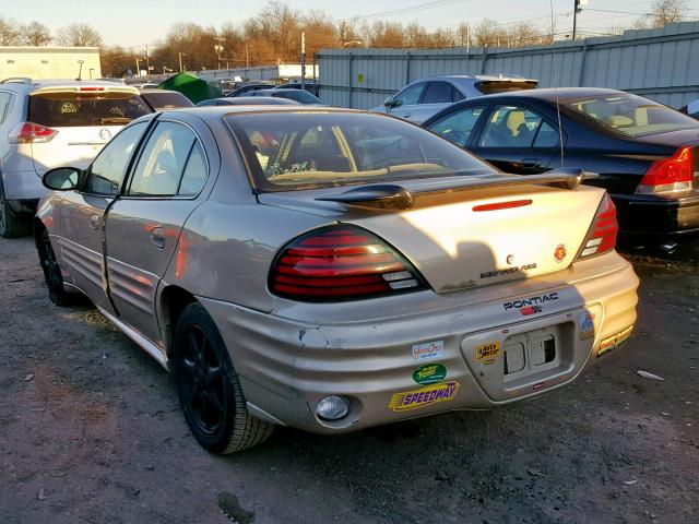 1G2NF52FX2C308771 - 2002 PONTIAC GRAND AM S BEIGE photo 3