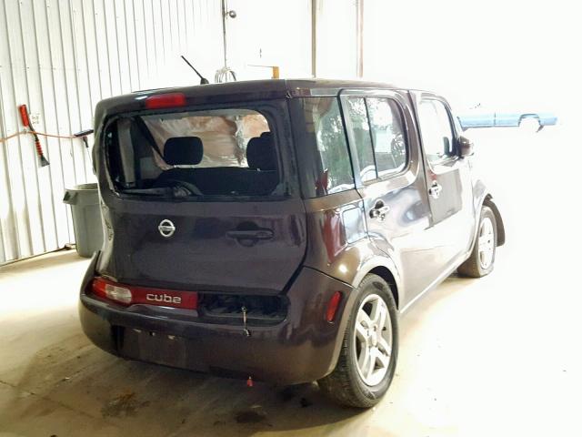 JN8AZ28R39T118813 - 2009 NISSAN CUBE BASE BURGUNDY photo 4