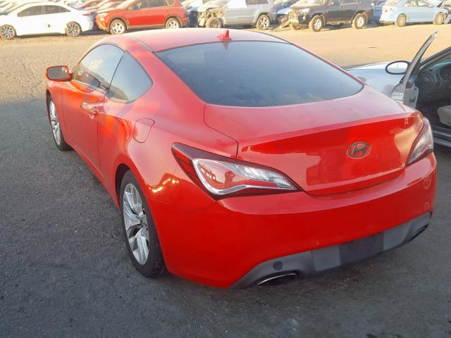 KMHHT6KD3DU105221 - 2013 HYUNDAI GENESIS CO RED photo 3