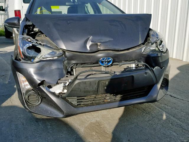 JTDKDTB30F1587339 - 2015 TOYOTA PRIUS C GRAY photo 9