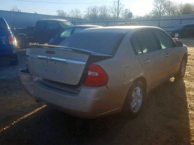 1G1ZT54805F209957 - 2005 CHEVROLET MALIBU LS ოქროსფერი ფოტო 4