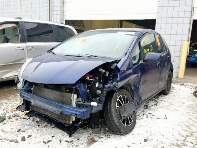 JHMGE8G39CC034874 - 2012 HONDA FIT BLUE photo 2