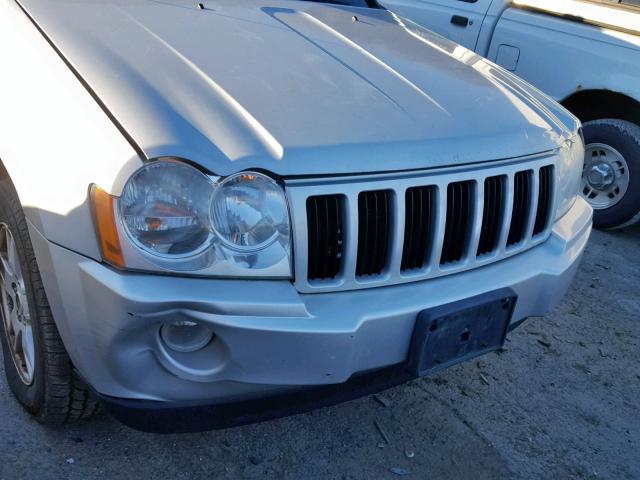 1J4GR48K35C722192 - 2005 JEEP GRAND CHER SILVER photo 10