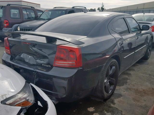 2B3KA73W77H680596 - 2007 DODGE CHARGER SR BLACK photo 4