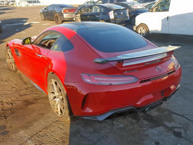 WDDYJ7KA5JA015240 - 2018 MERCEDES-BENZ AMG GT R RED photo 3