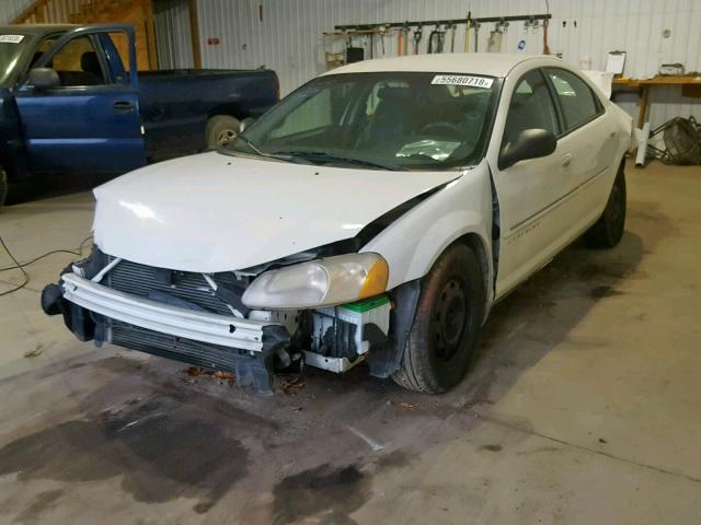 1C3EL46X81N729672 - 2001 CHRYSLER SEBRING LX WHITE photo 2