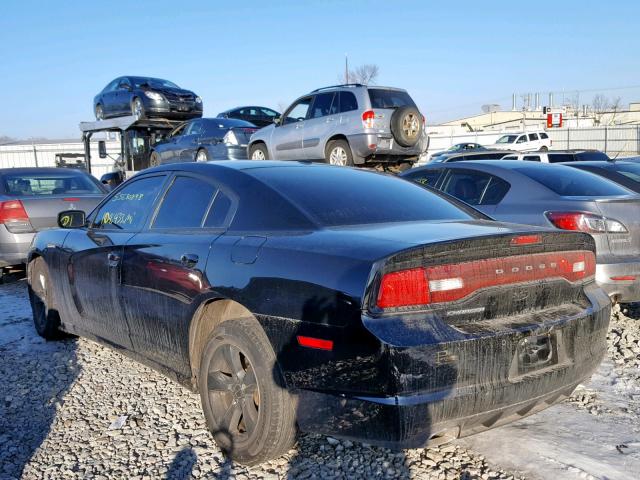 2C3CDXHG9DH628236 - 2013 DODGE CHARGER SX BLACK photo 3