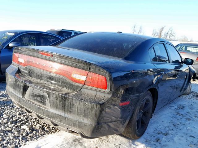 2C3CDXHG9DH628236 - 2013 DODGE CHARGER SX BLACK photo 4