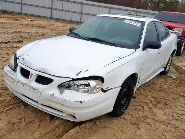 1G2NE52E45M217844 - 2005 PONTIAC GRAND AM S WHITE photo 2