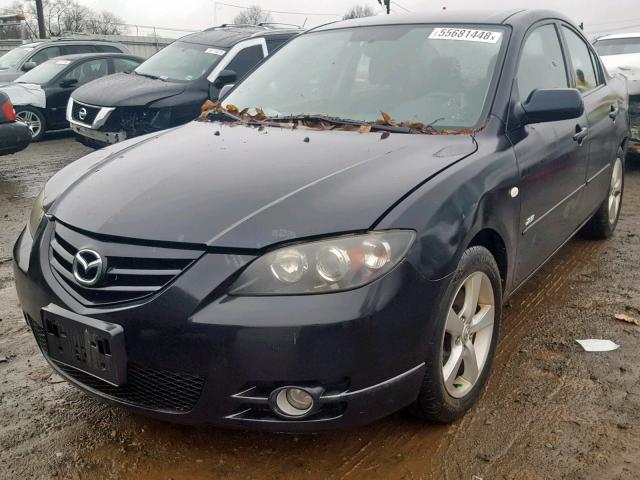 JM1BK324661412155 - 2006 MAZDA 3 S BLACK photo 2